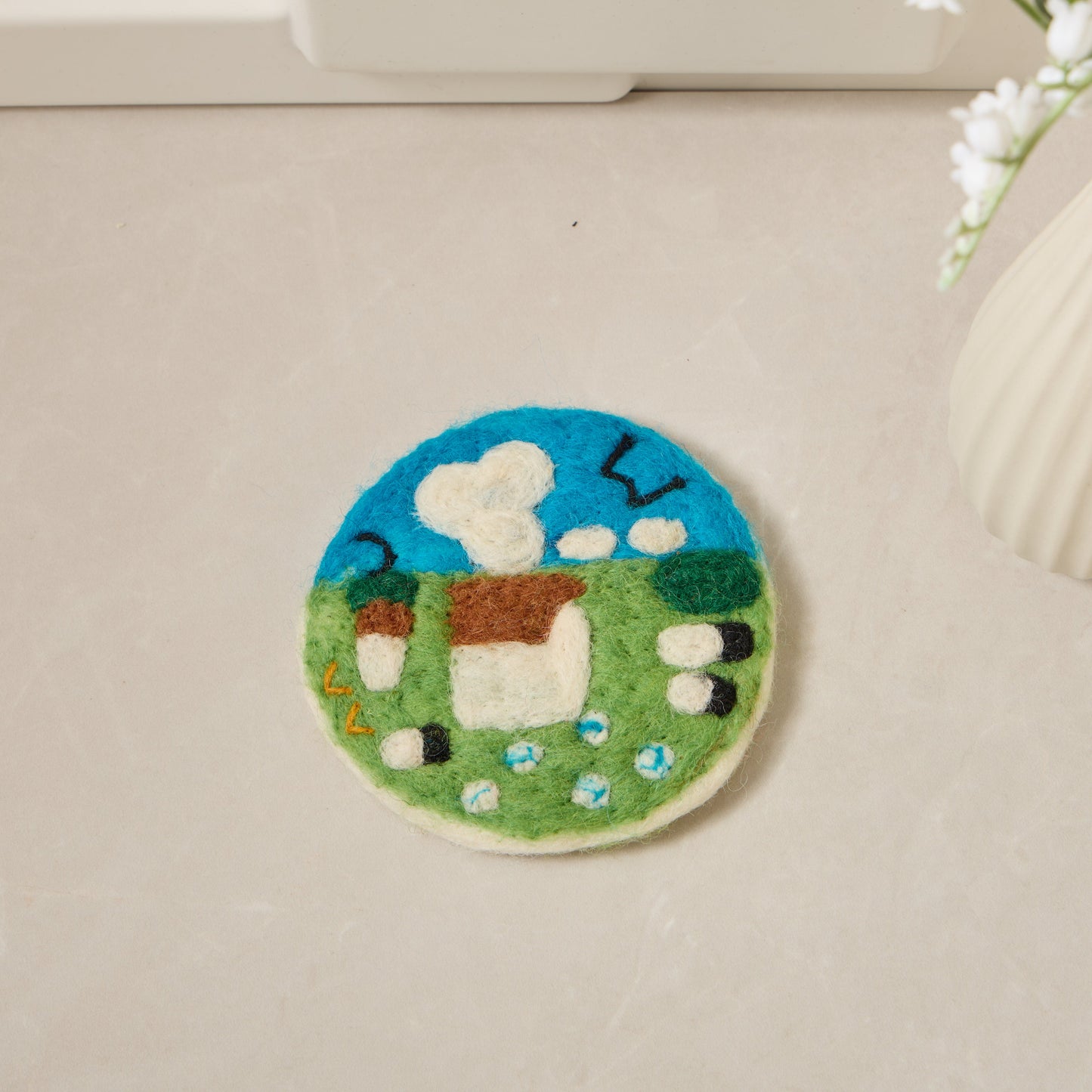 Wool Felt Coffee Cup Mug Table Mat Coasters