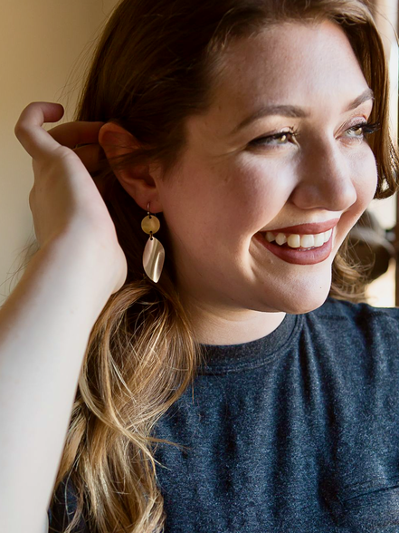Fair Anita - Mixed Metal Twist Earrings