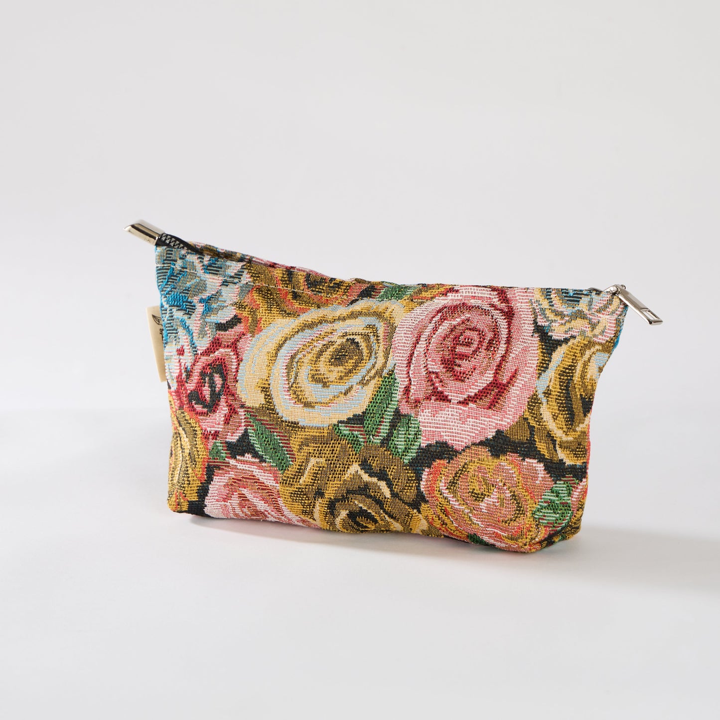Rose Floral Print Toiletry / Makeup Bag - Travel-Friendly Cosmetic Bag