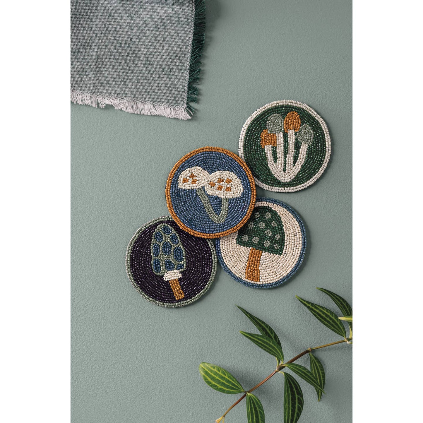 Danica Studio - Wildgrove Beaded Coasters Set of 4