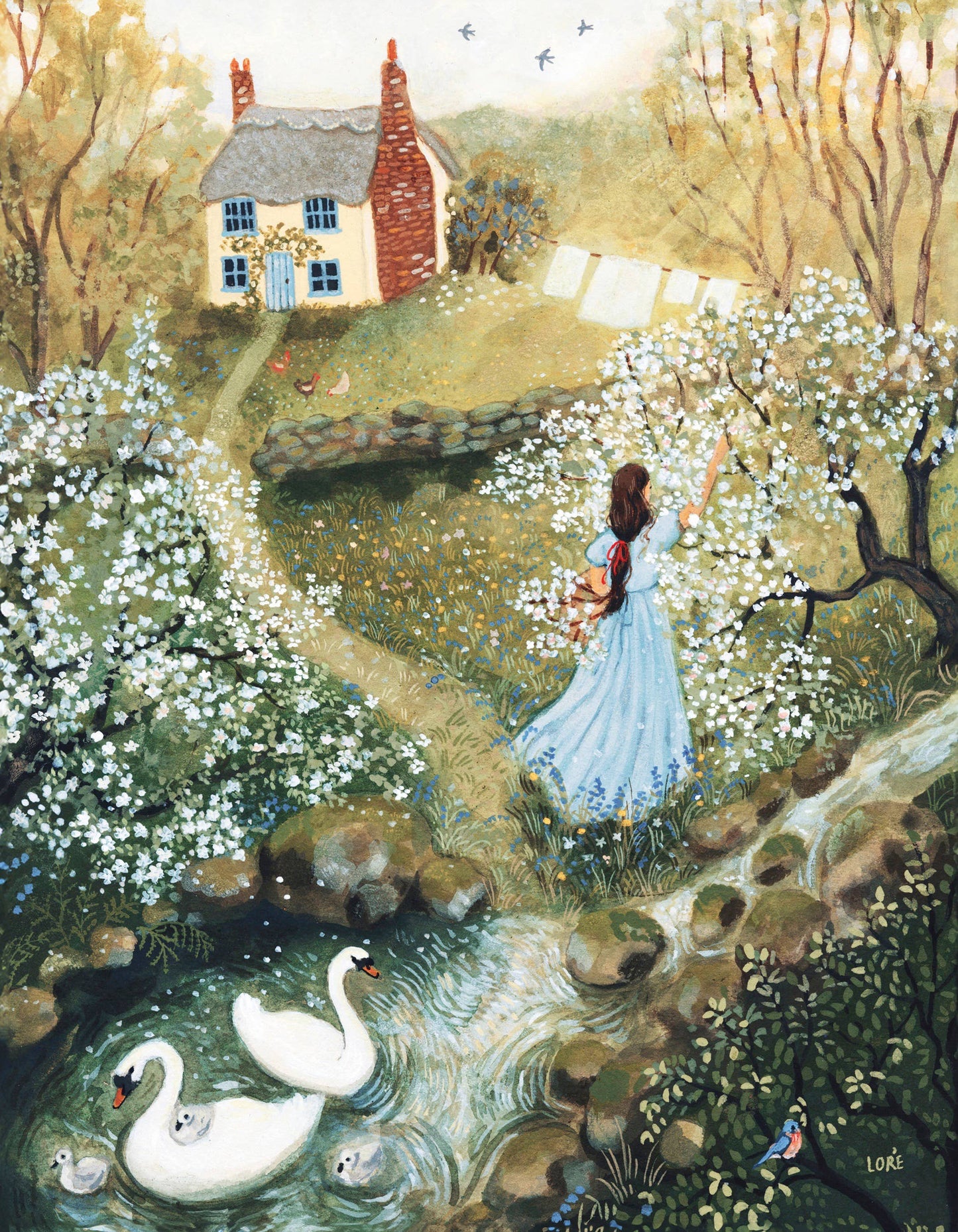 New York Puzzle Company - Bluebird Mini - 100 Piece Mini Puzzle