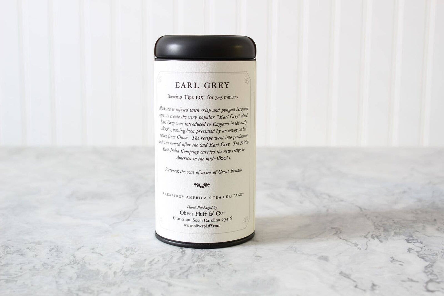 Oliver Pluff & Company - Earl Grey - 20 Teabags in Signature Tea Tin
