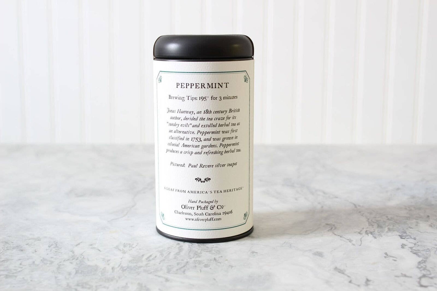 Oliver Pluff & Company - Peppermint - 20 Teabags in Signature Tea Tin