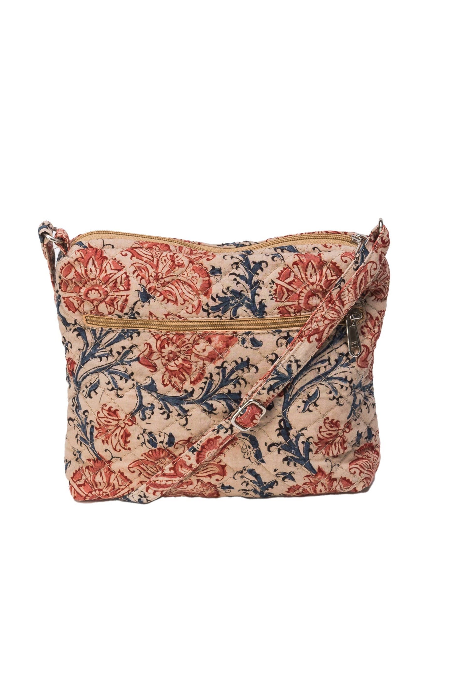 White Lotus Fashions - KK4003 "Kinara" Crossbody Bag - Pink Flowers (KK4003)