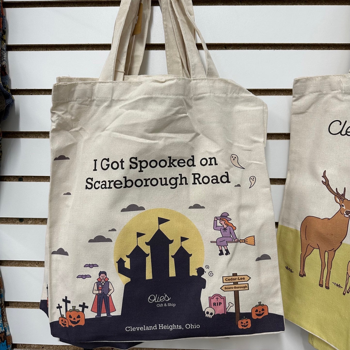 I got spooked on Scareborough Road Tote