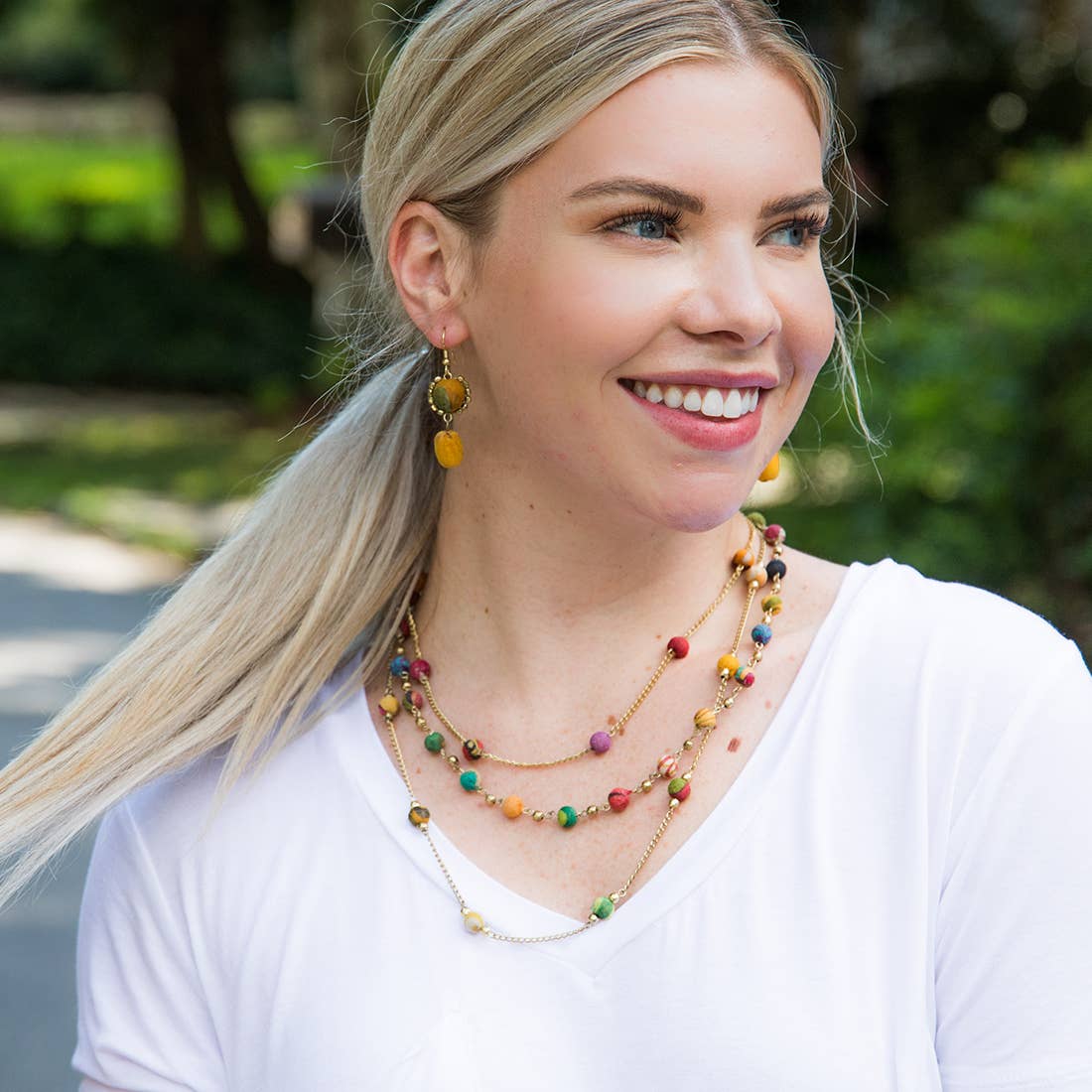 Anju Jewelry - Aasha Multi-Layered Beaded Necklace
