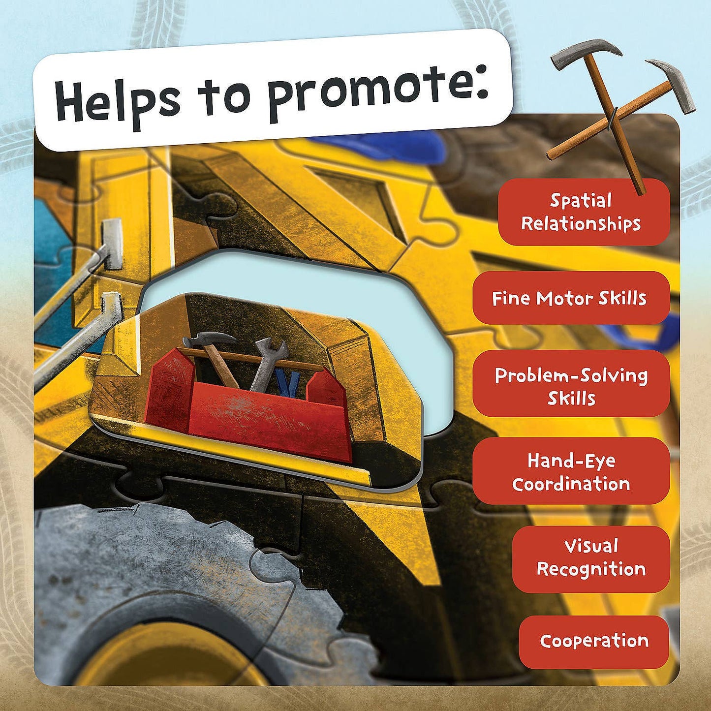 MindWare & Peaceable Kingdom - Floor Puzzle: Dump Truck