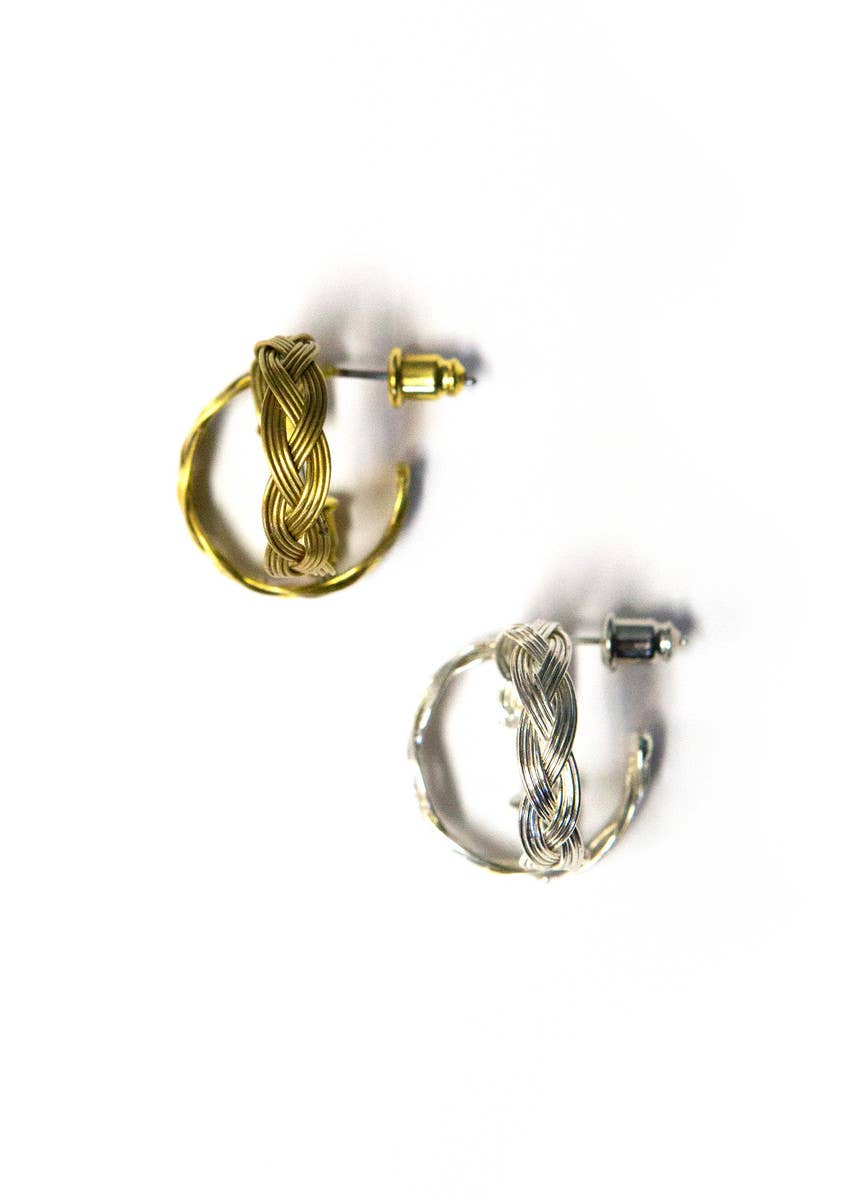 Fair Anita - Mod Braided Hoops