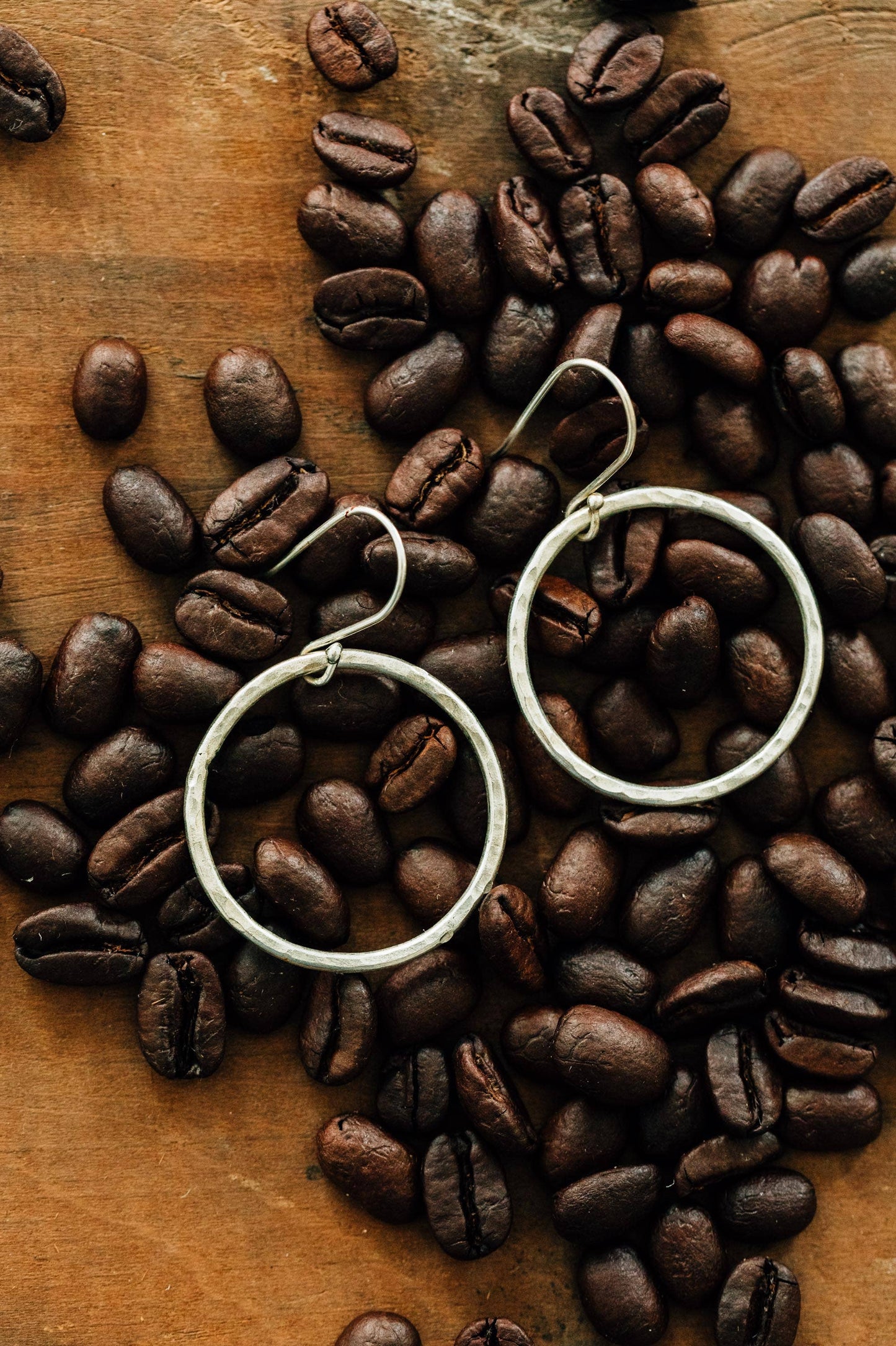 Ten Thousand Villages - Hammered Ring Earrings