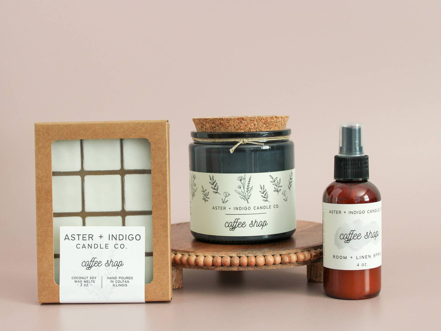 Aster + Indigo Candle Co. - Coffee Shop | Soy Candle