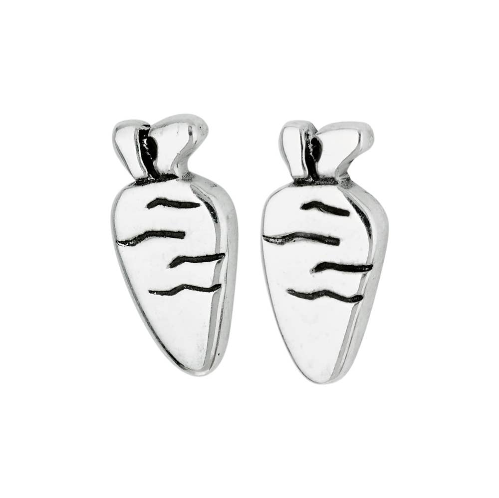 Tiger Mountain Jewelry - Root Veg Carrot Sterling Silver Stud Earring