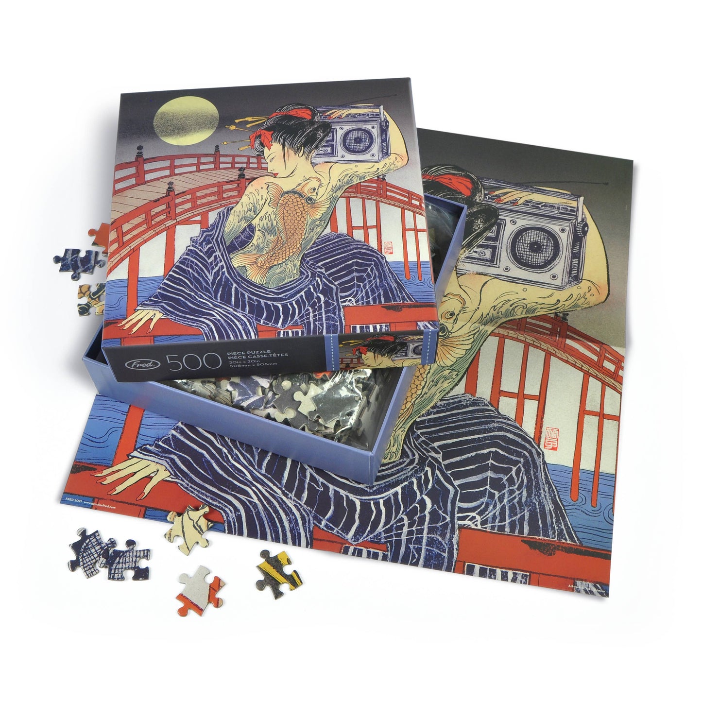 Fred & Friends - Puzzle 500 PC - Yuko Shimizu - Taiko-Bashi
