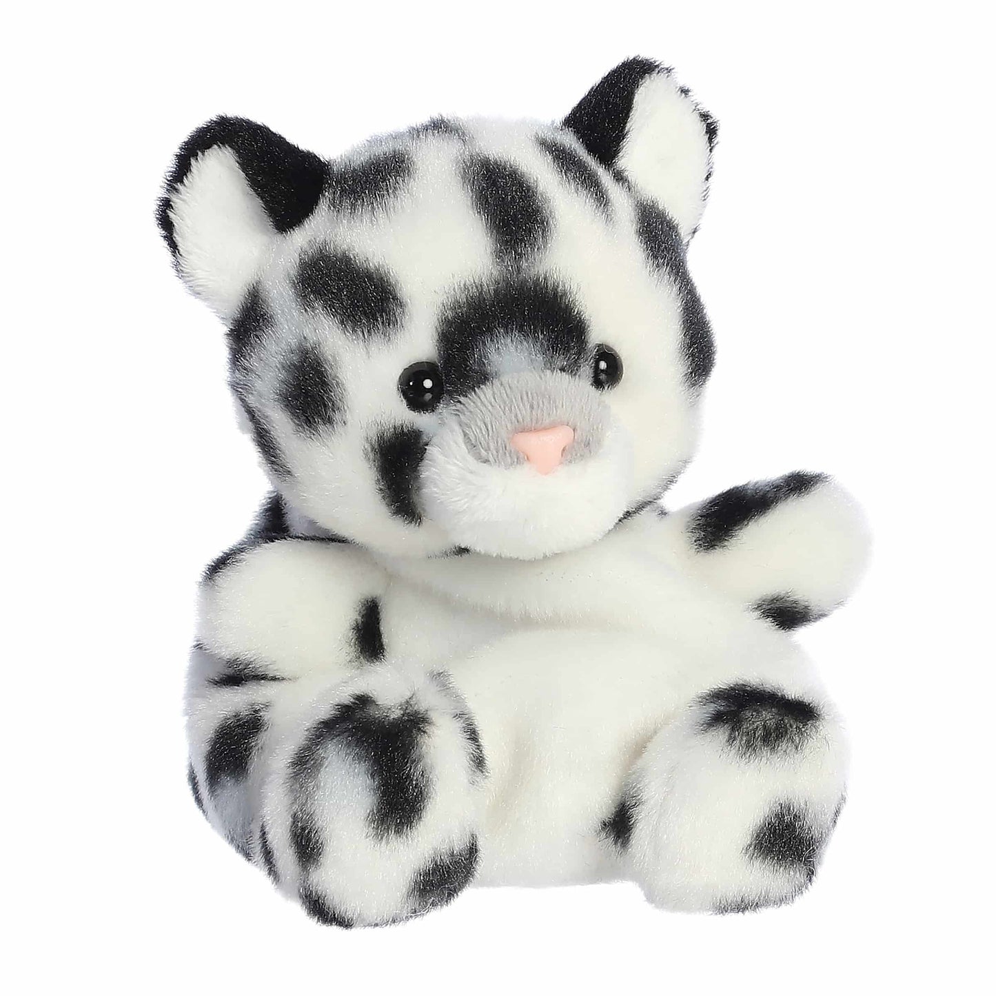 Kaia Snow Leopard - Puzzling Palm Pals Plush - Aurora