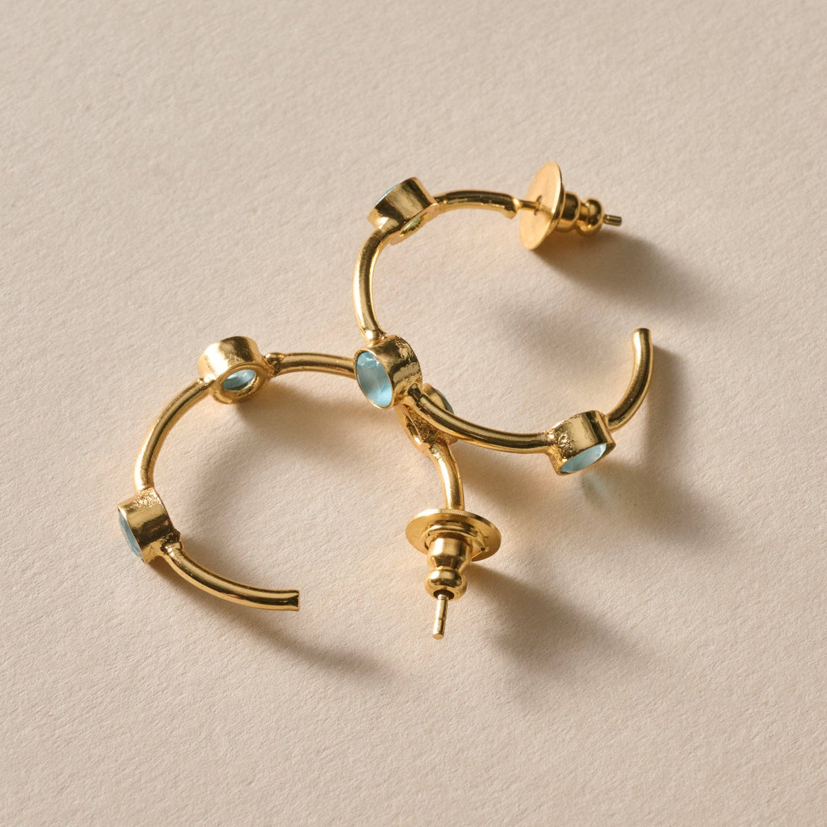 Ten Thousand Villages - Mira Chalcendony Hoop Earrings