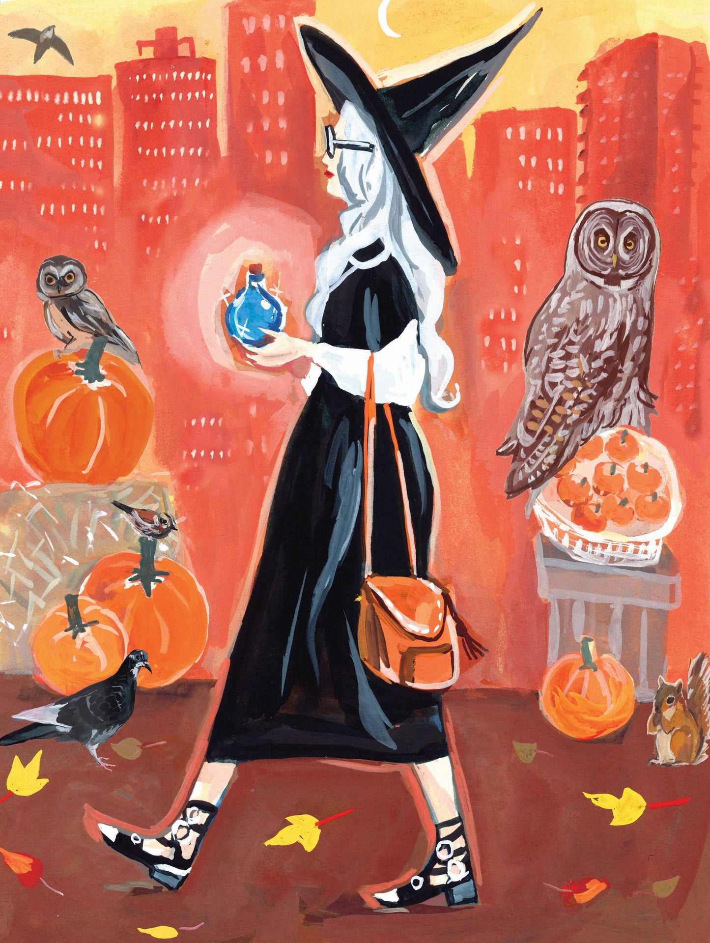 New York Puzzle Company - Village Witch - 1000 Piece Jigsaw Puzzle