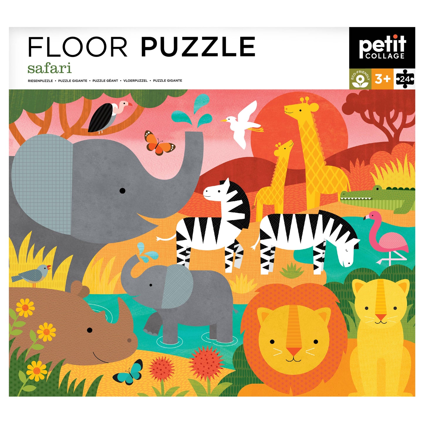 Chronicle Books - Safari 24-Piece Floor Puzzle
