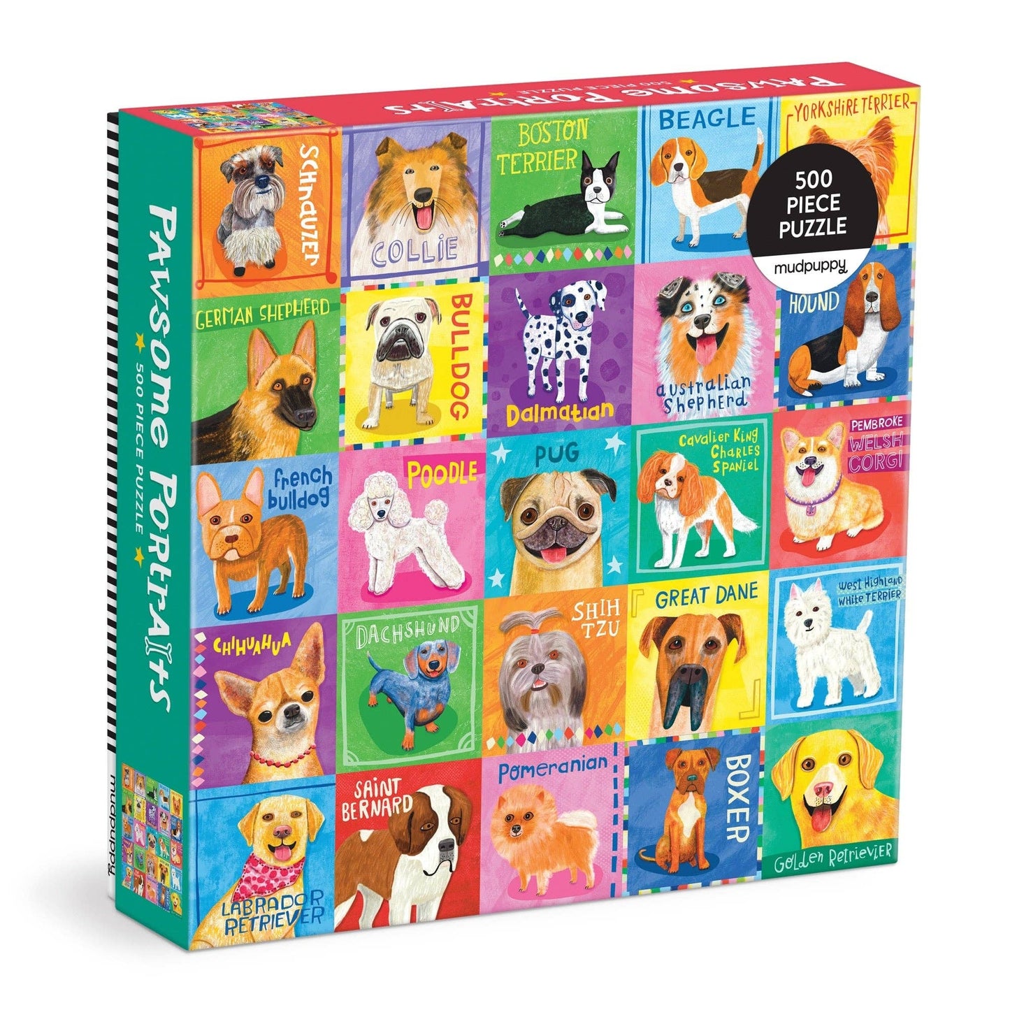 Chronicle Books - Pawsome Portraits 500 Piece Family Puzzle