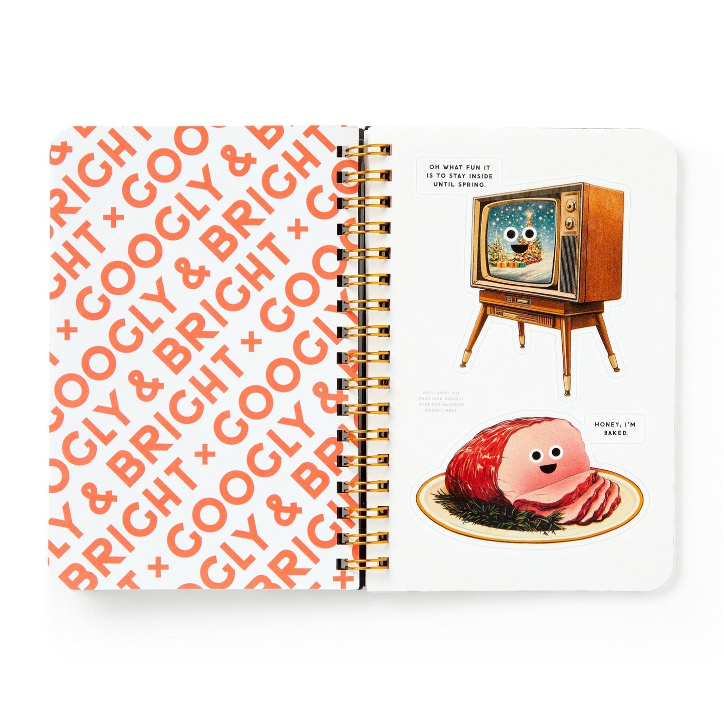 Chronicle Books - Brass Monkey Googly & Bright Holiday Sticker Book