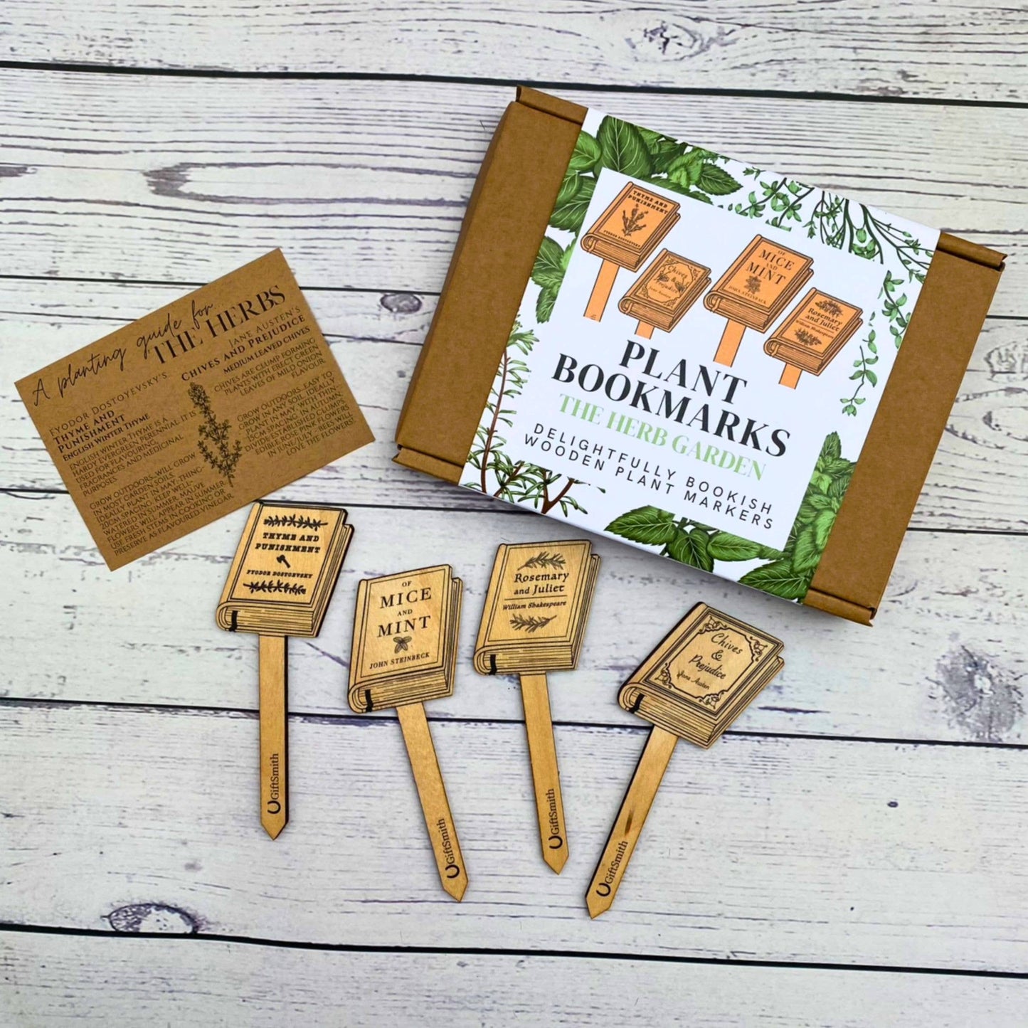 GiftSmith - Plant Bookmarks: The Herb Garden