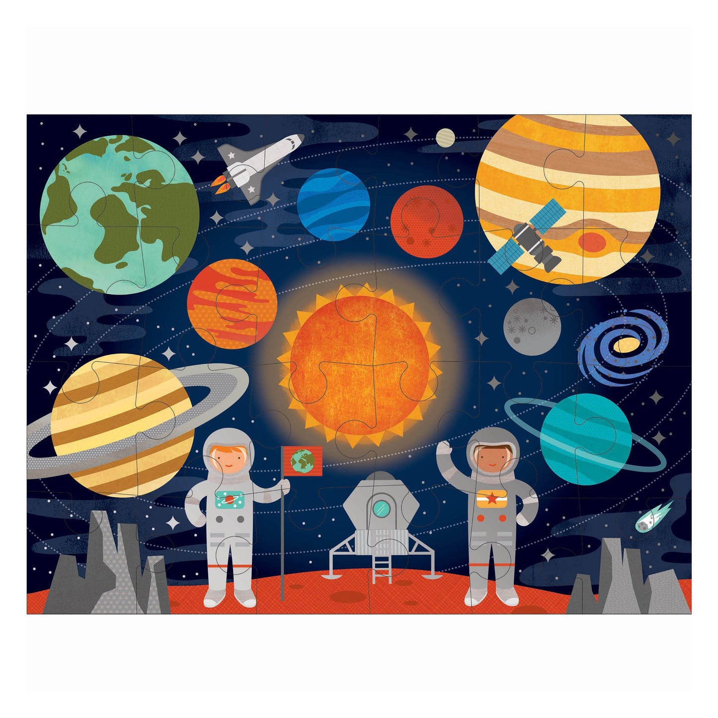 Chronicle Books - Outer Space 24-Piece Floor Puzzle