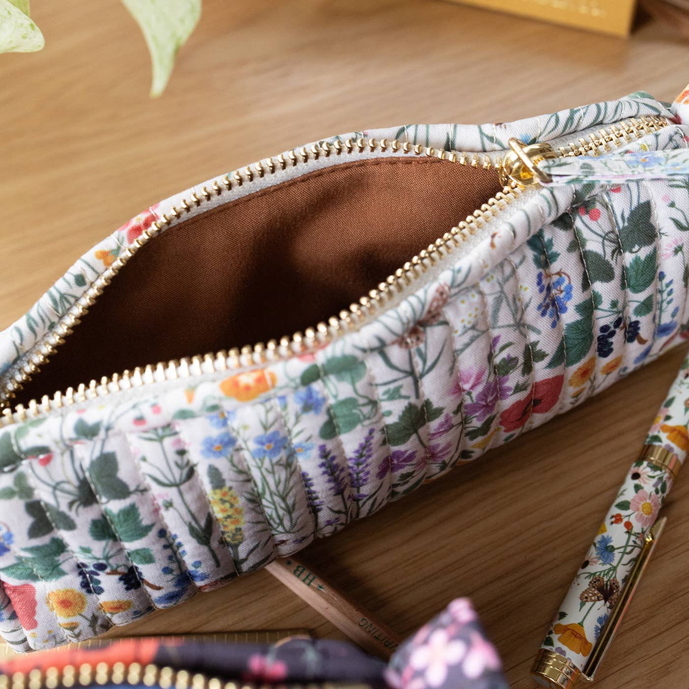 Botanica Paper Co. - BOTANIST | Cotton Quilted Pencil Pouch