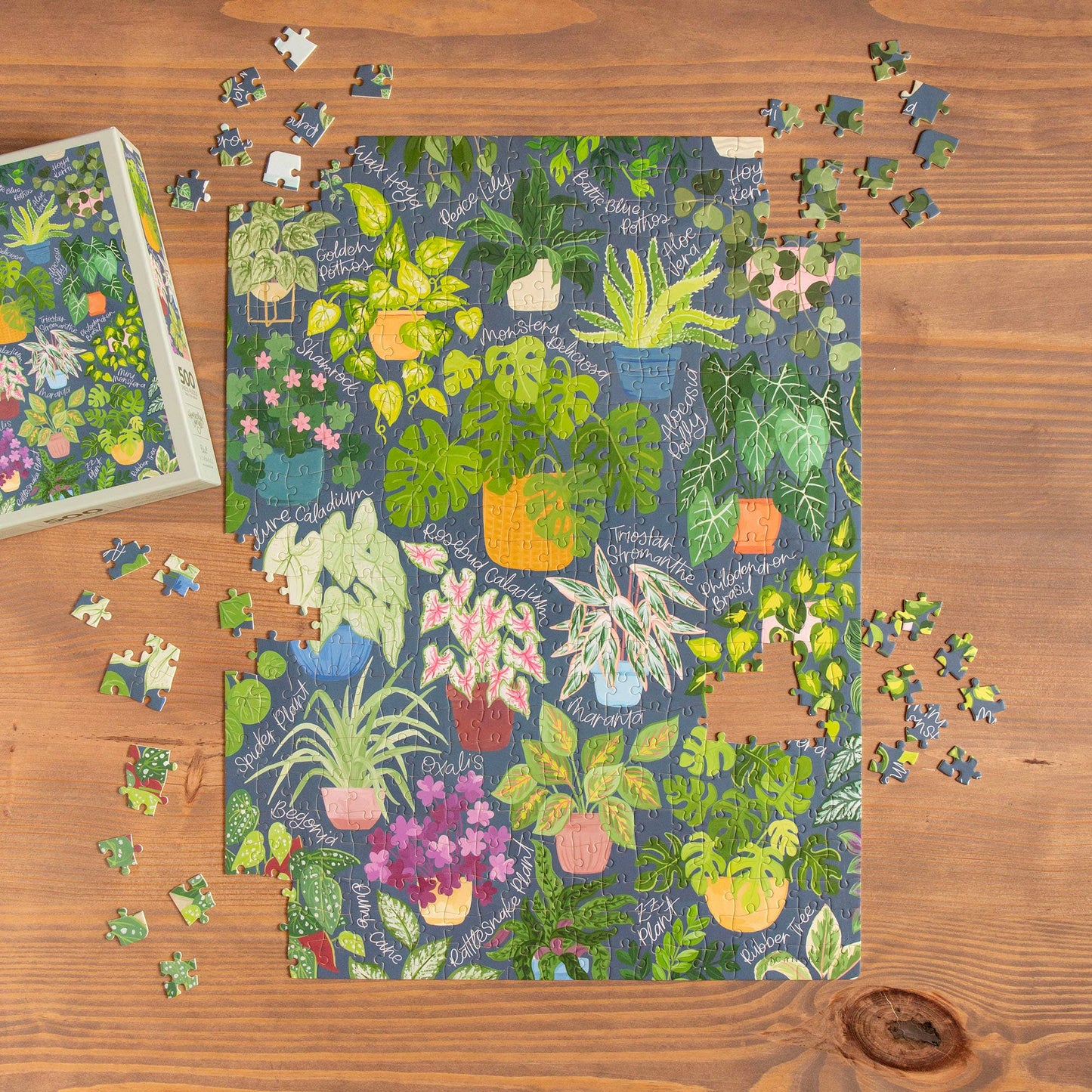 1canoe2 | One Canoe Two Paper Co. - Houseplant Jungle - 500 Piece Jigsaw Puzzle