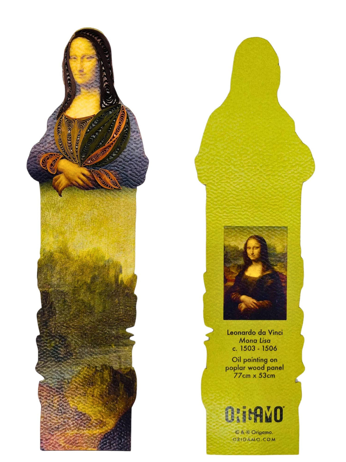 Notes & Queries, Inc. - BOOKMARK MONA LISA QUILLING ORIGAMO