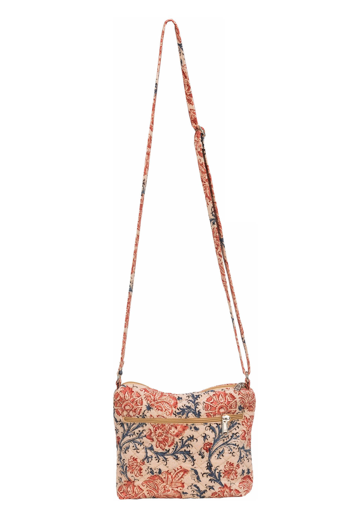 White Lotus Fashions - KK4003 "Kinara" Crossbody Bag - Pink Flowers (KK4003)