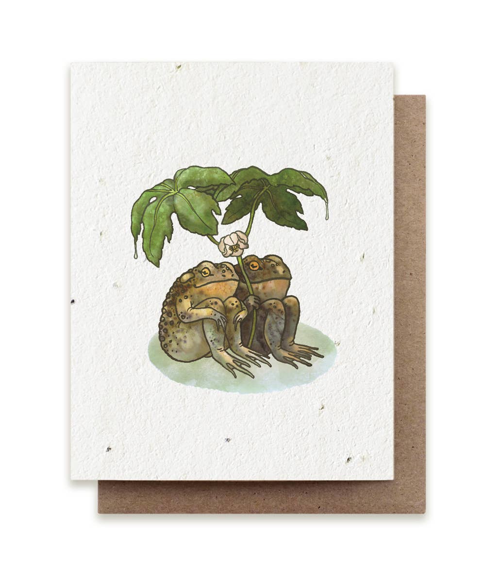 Small Victories - Two Toads Together Plantable Herb Seed Card