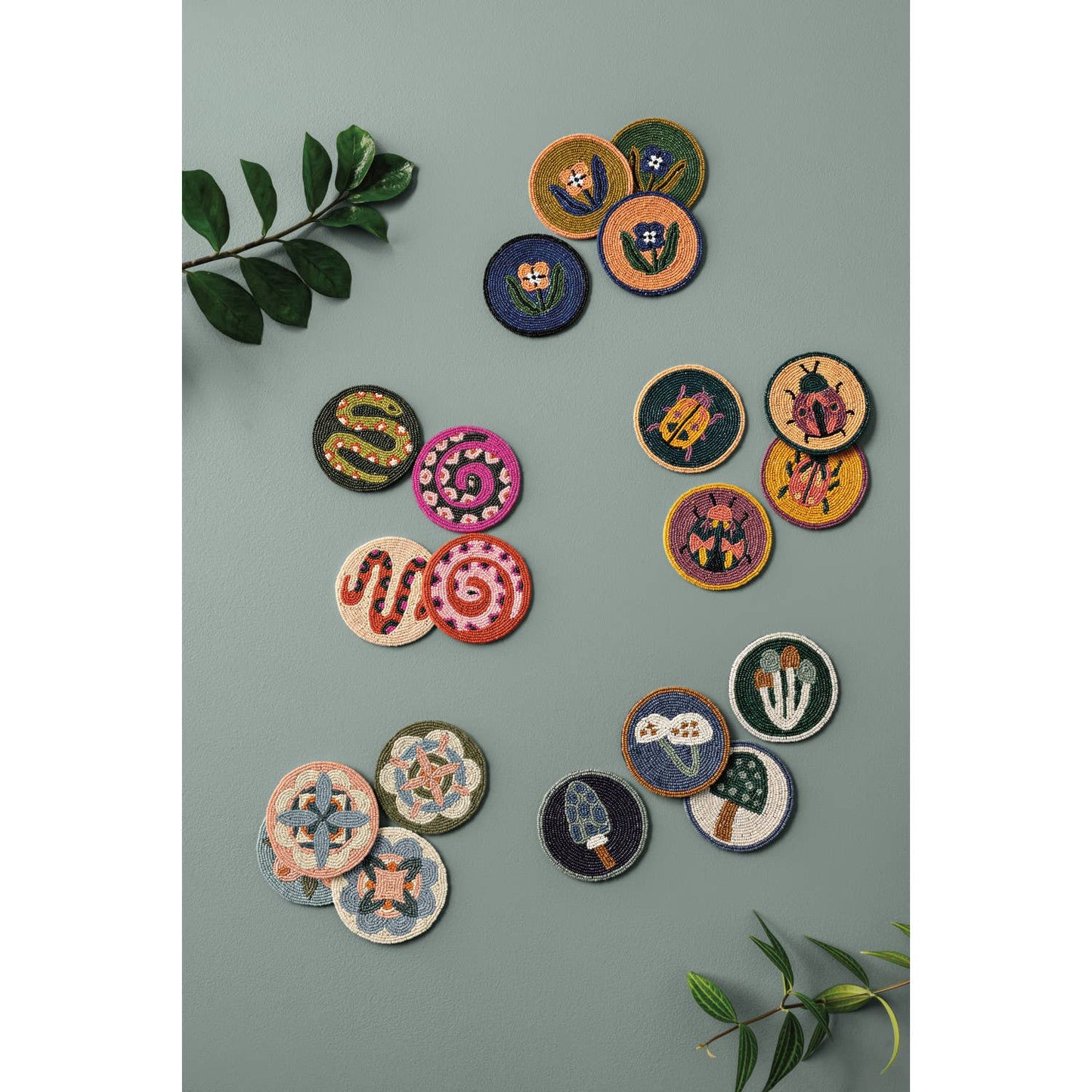 Danica Studio - Wildgrove Beaded Coasters Set of 4