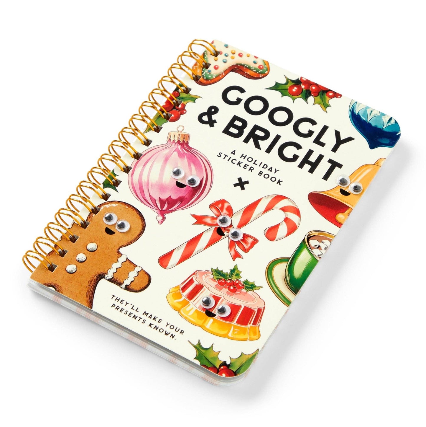 Chronicle Books - Brass Monkey Googly & Bright Holiday Sticker Book