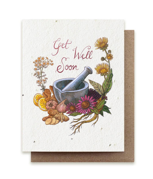 Small Victories - Get Well Soon Plantable Herb Seed Card