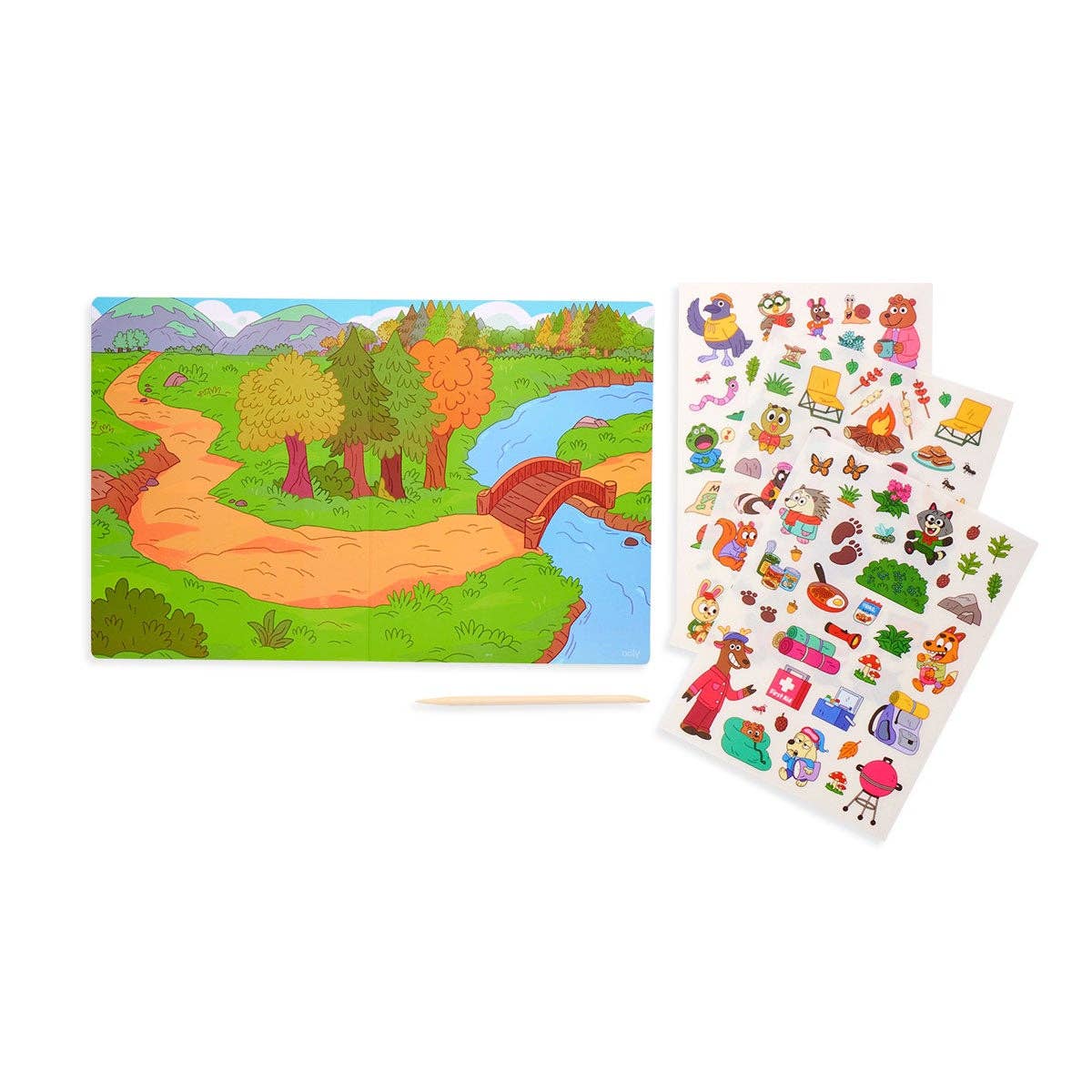 OOLY - Set The Scene Transfer Stickers Magic - Let's Go Camping