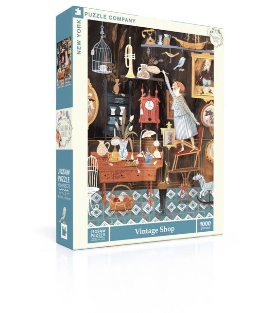 New York Puzzle Company - Vintage Shop - 1000 Piece Jigsaw Puzzle