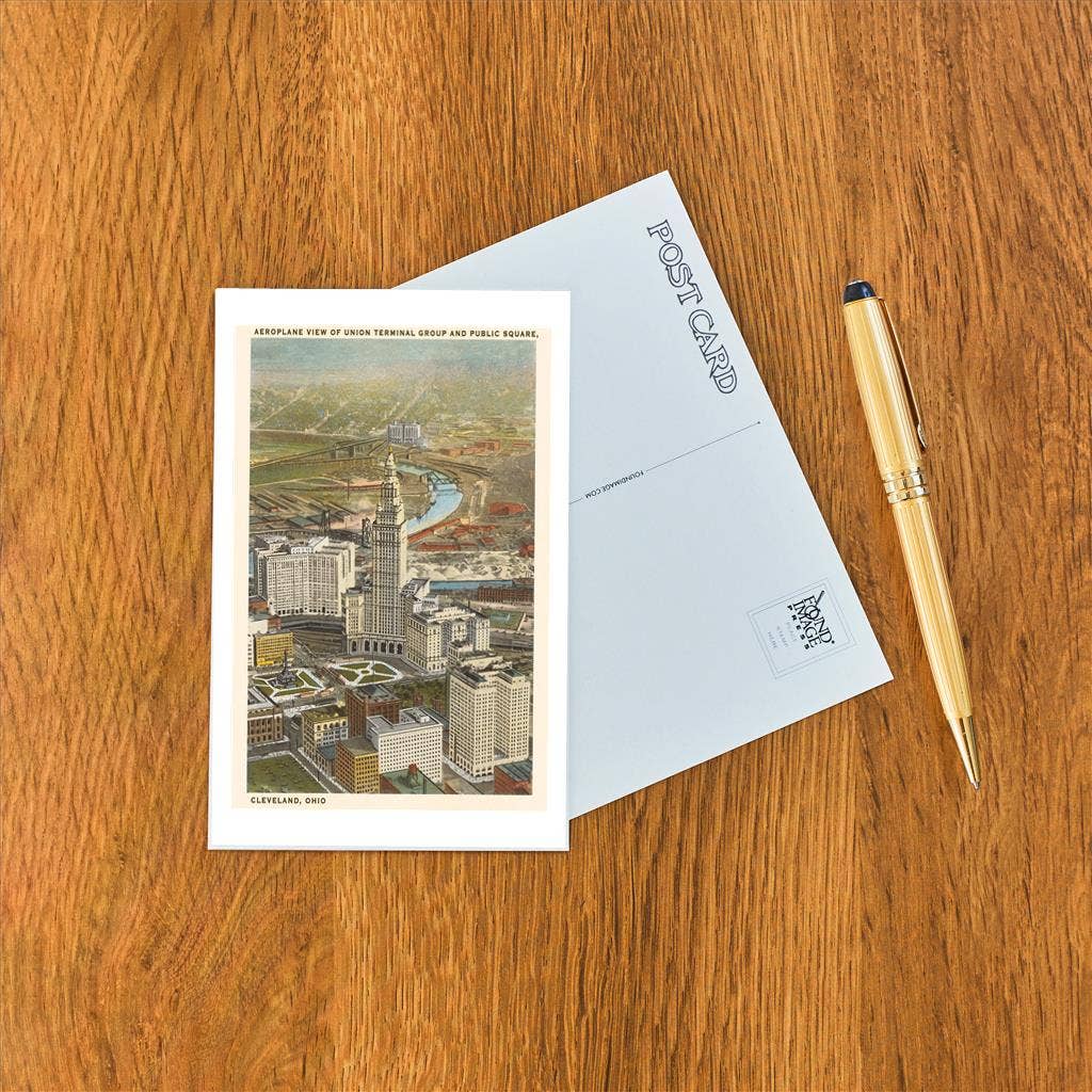 Found Image Press - Postcard OH-11 View over Terminal Group, Cleveland