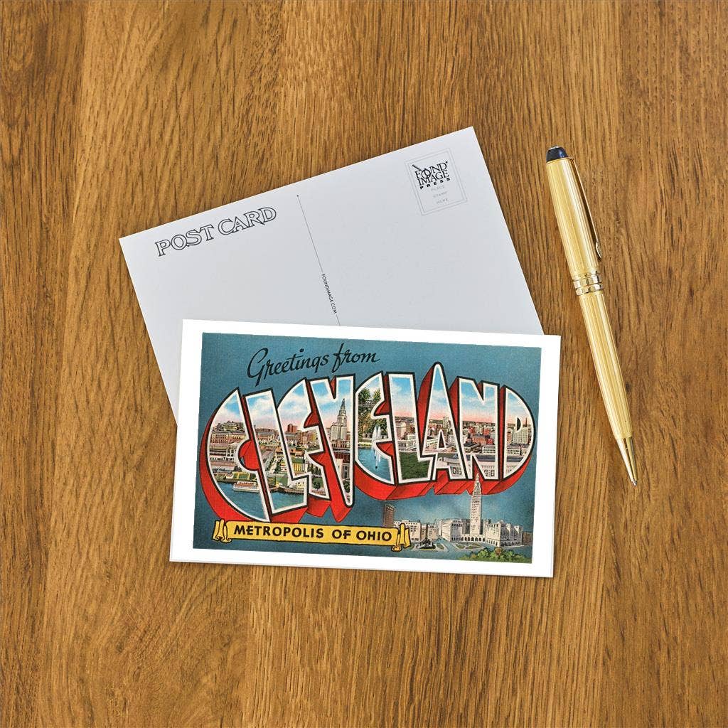 Found Image Press - Postcard OH-420 Greetings from Cleveland