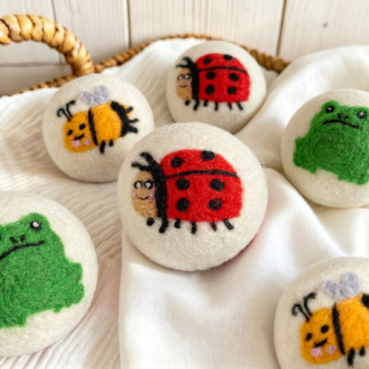Garden Friends Eco Wool Laundry Dryer Balls – Set of 6