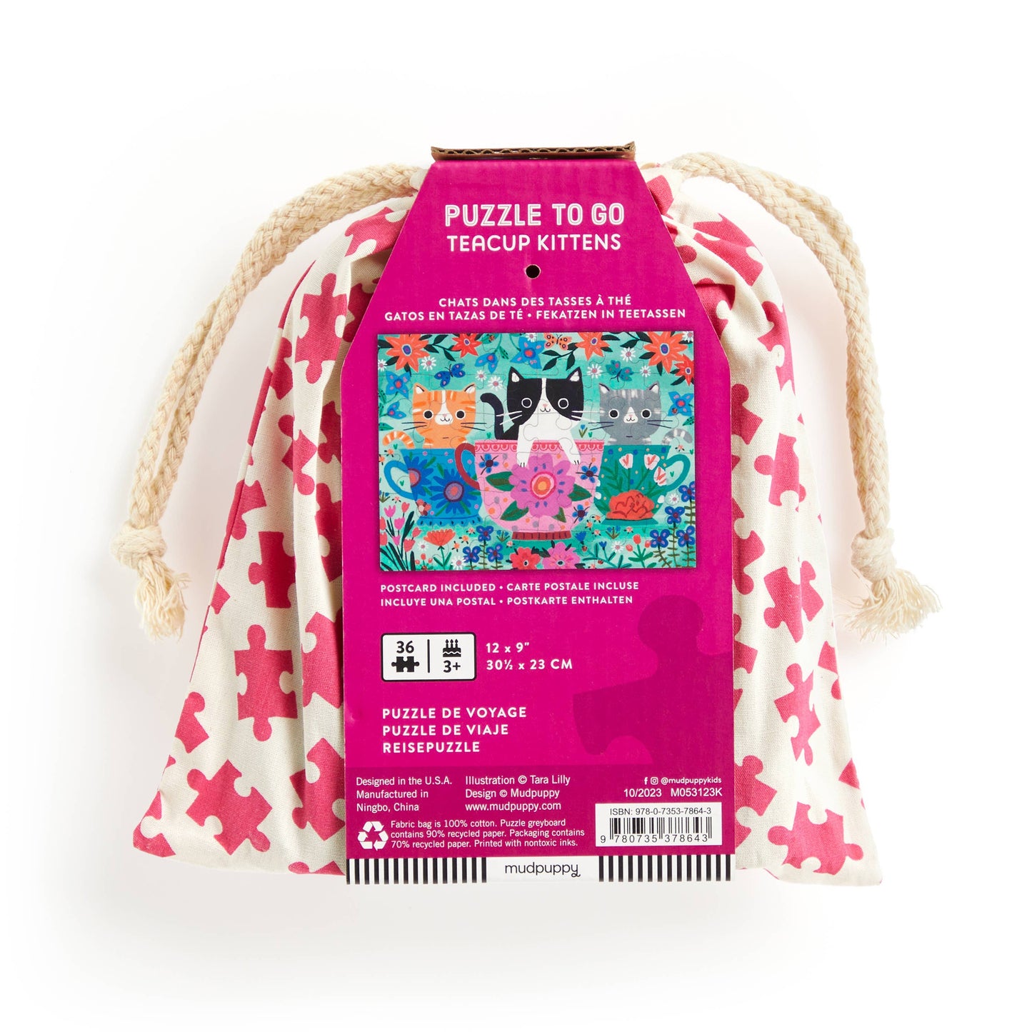 Chronicle Books - Teacup Kittens 36 Piece Puzzle to Go