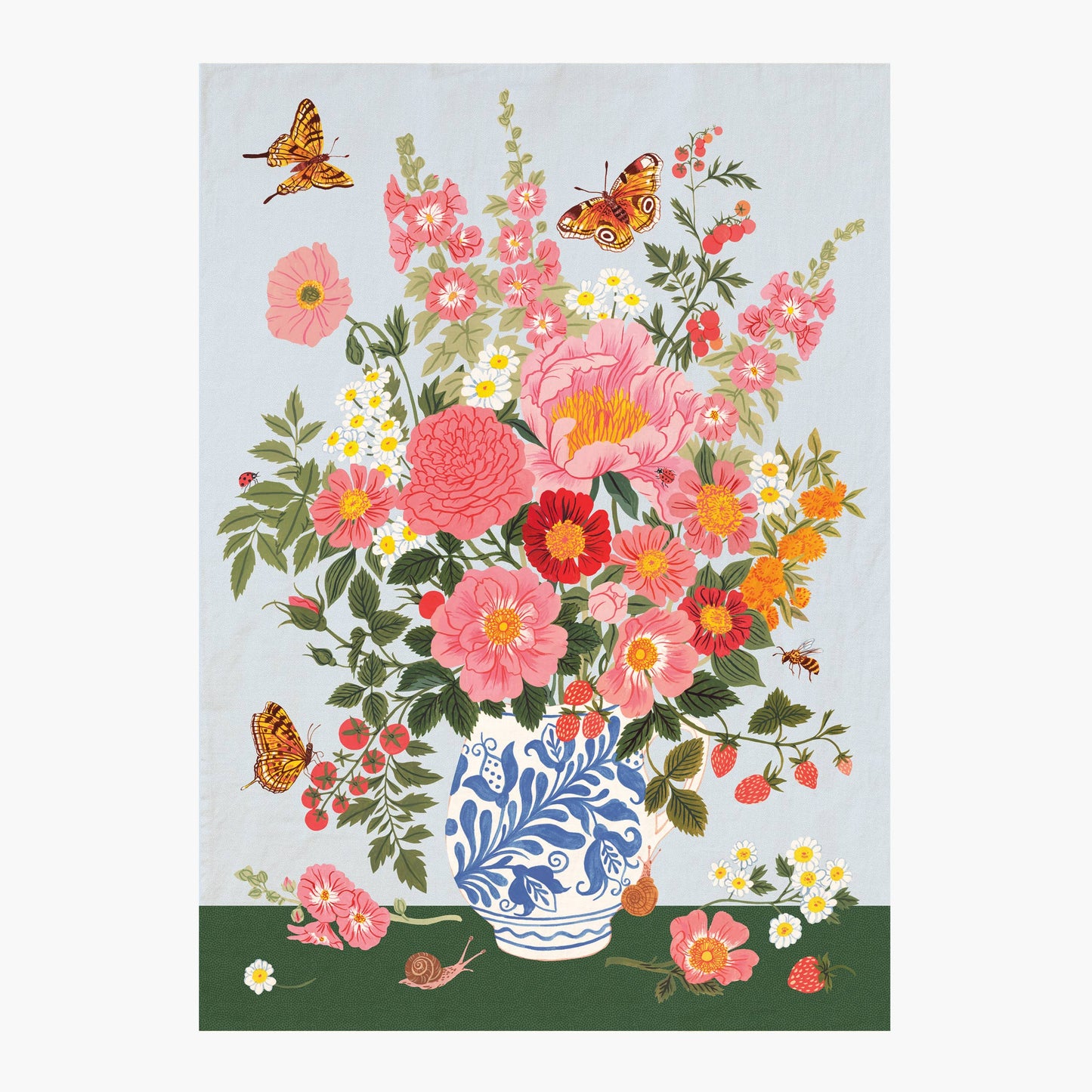 Botanica Paper Co. - GARDEN VASE | 100% LINEN TEA TOWEL