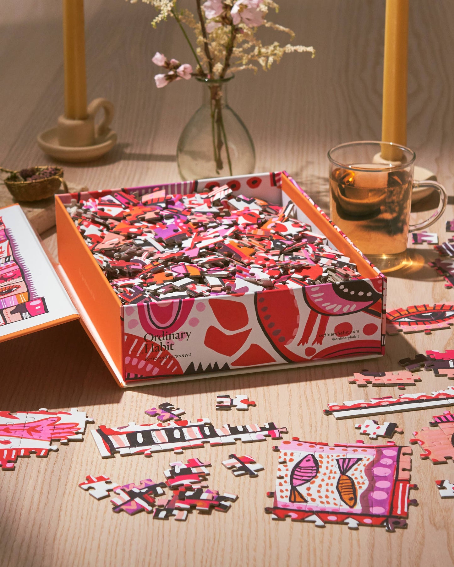 Ordinary Habit - Patchwork of Happiness - 500 Piece Puzzle