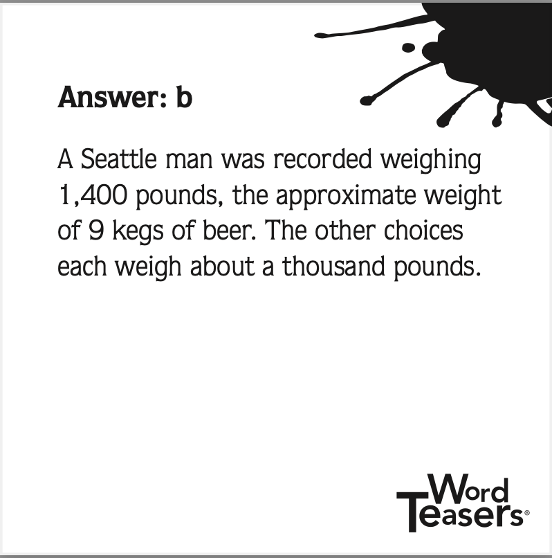 WordTeasers - Test Your Knowledge