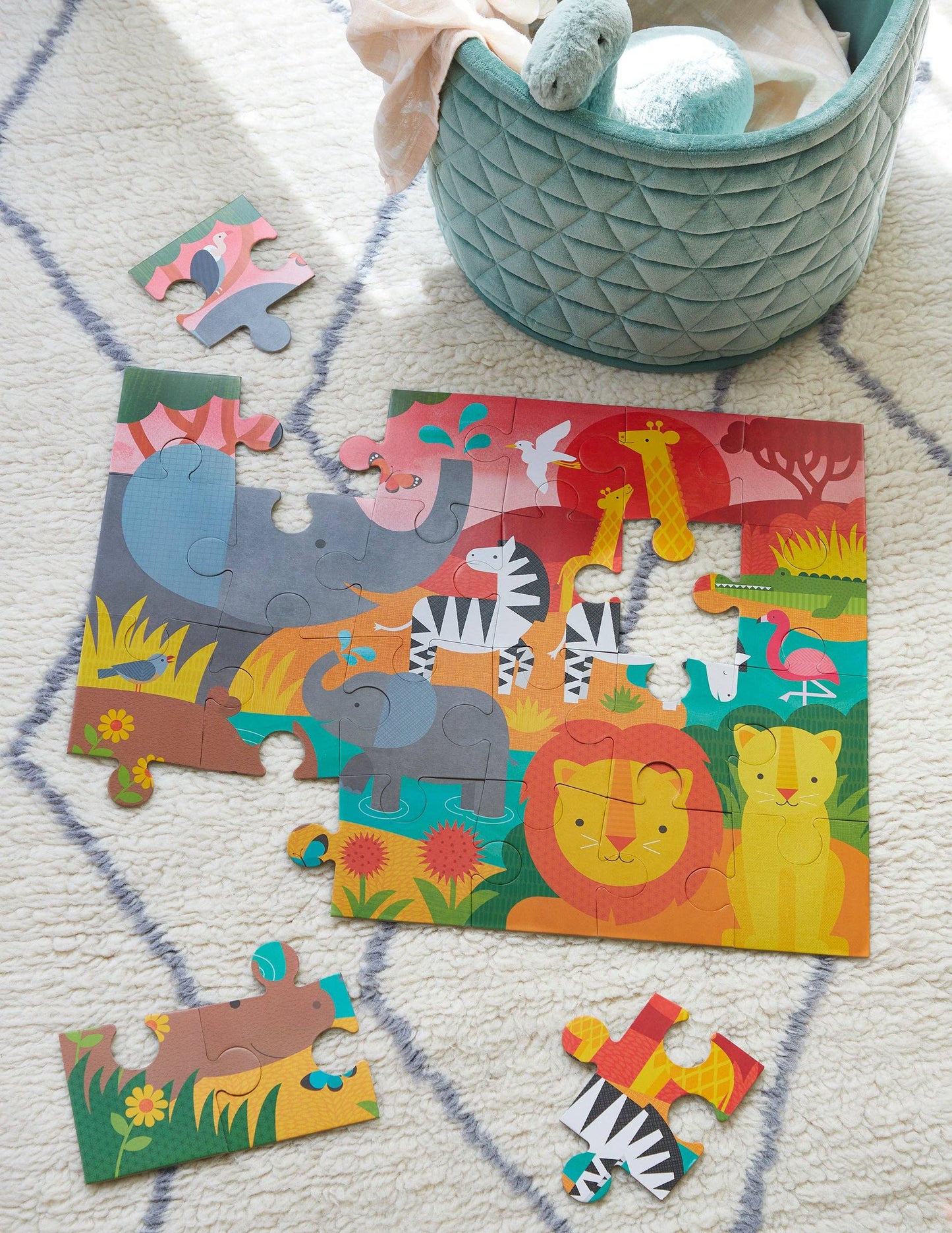 Chronicle Books - Safari 24-Piece Floor Puzzle