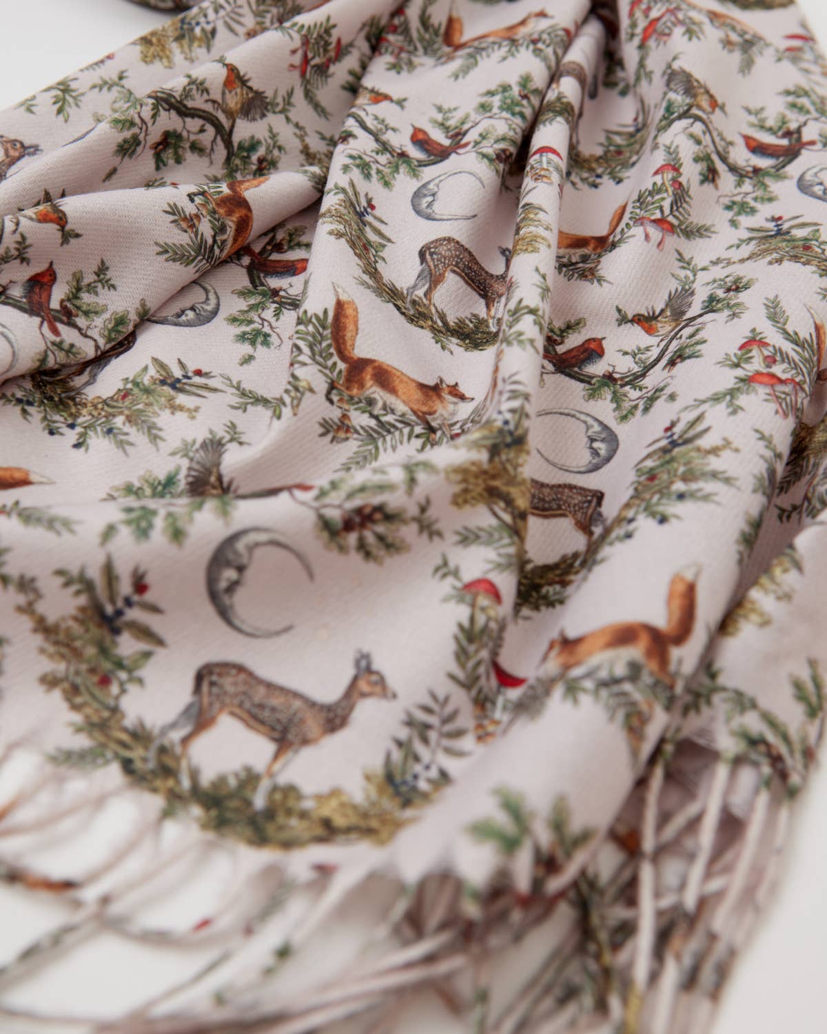A Night's Tale - Grey Woodland Scene - Heavyweight Scarf