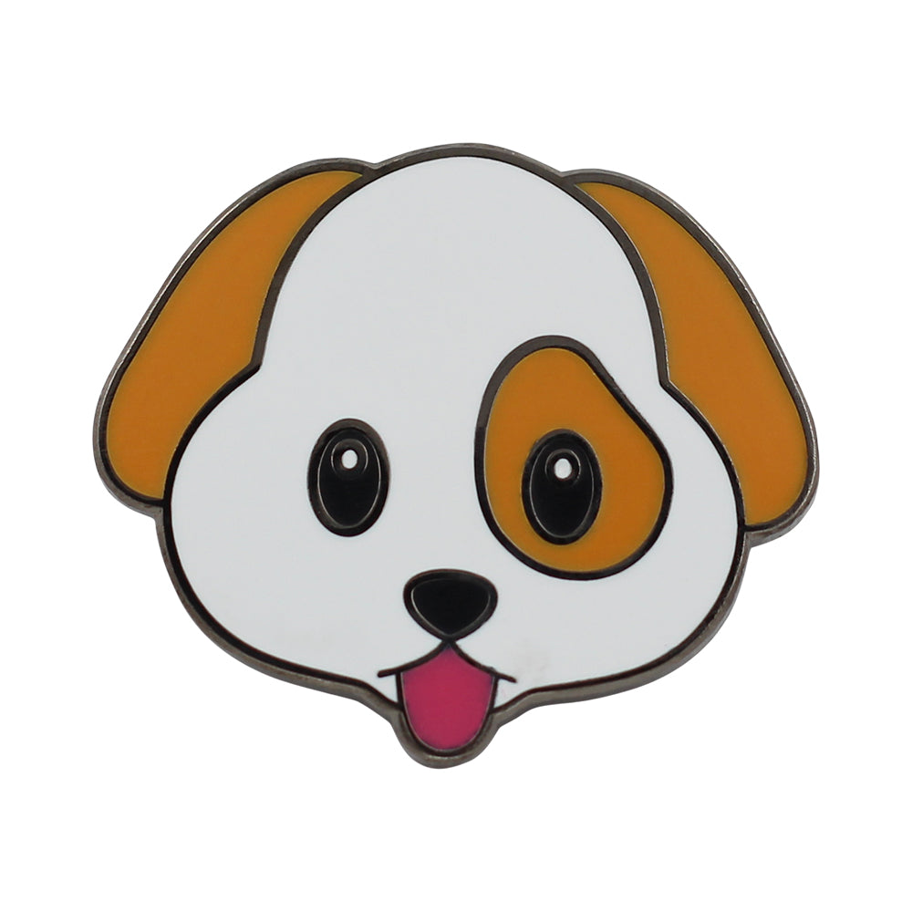 Cute Puppy / Dog Emoji Enamel Pin for your Life