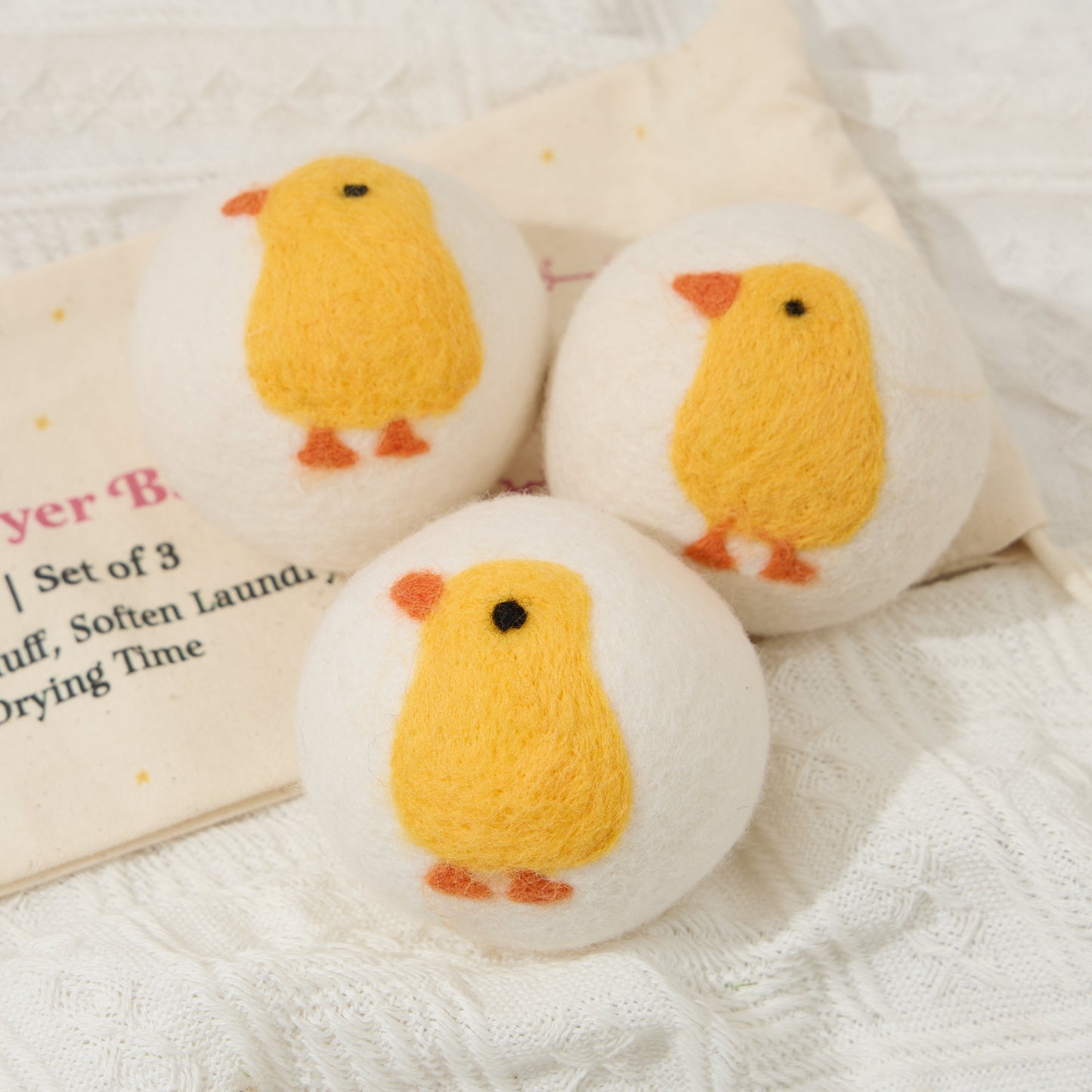 Chick Eco Wool Dryer Balls – Set of 3
