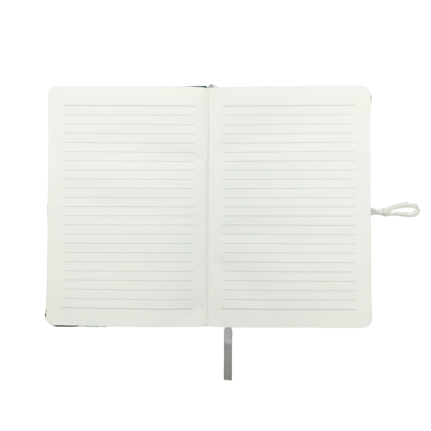 Embroidered Fern Fabric Journal with Button Closure