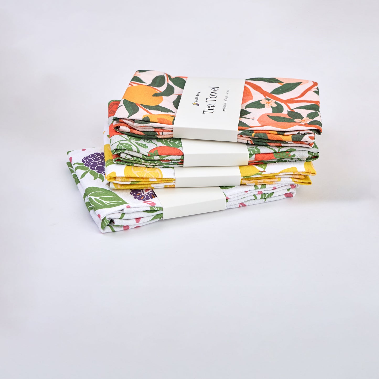 Tea Towels for a Cute Kitchen – Blueberry Bliss (Set of 2) | 100% Cotton, Absorbent & Eco-Friendly