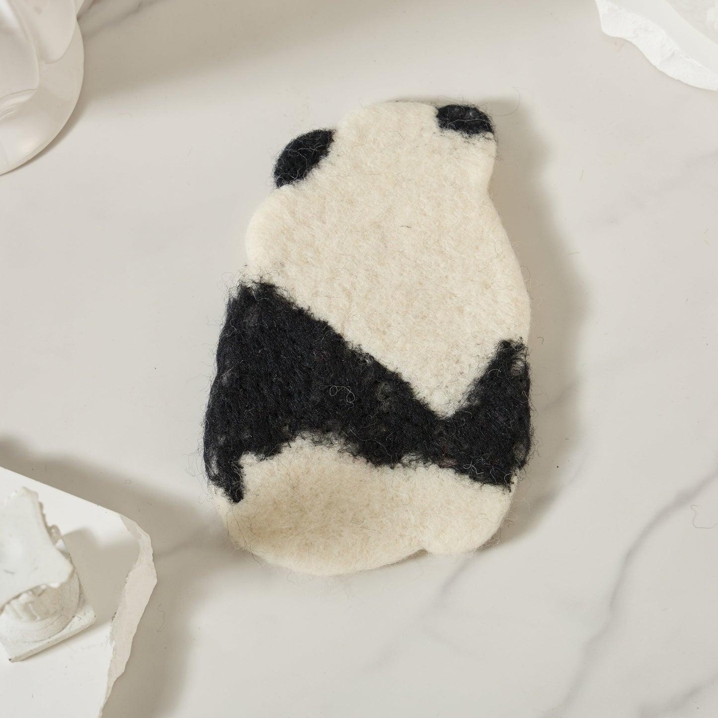 Handmade Felt Coffee Cup Mug Table Coasters - Panda
