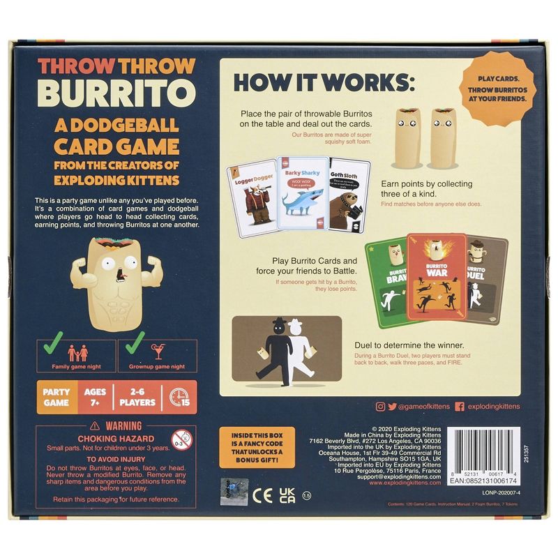 Throw Throw Burrito Card Game