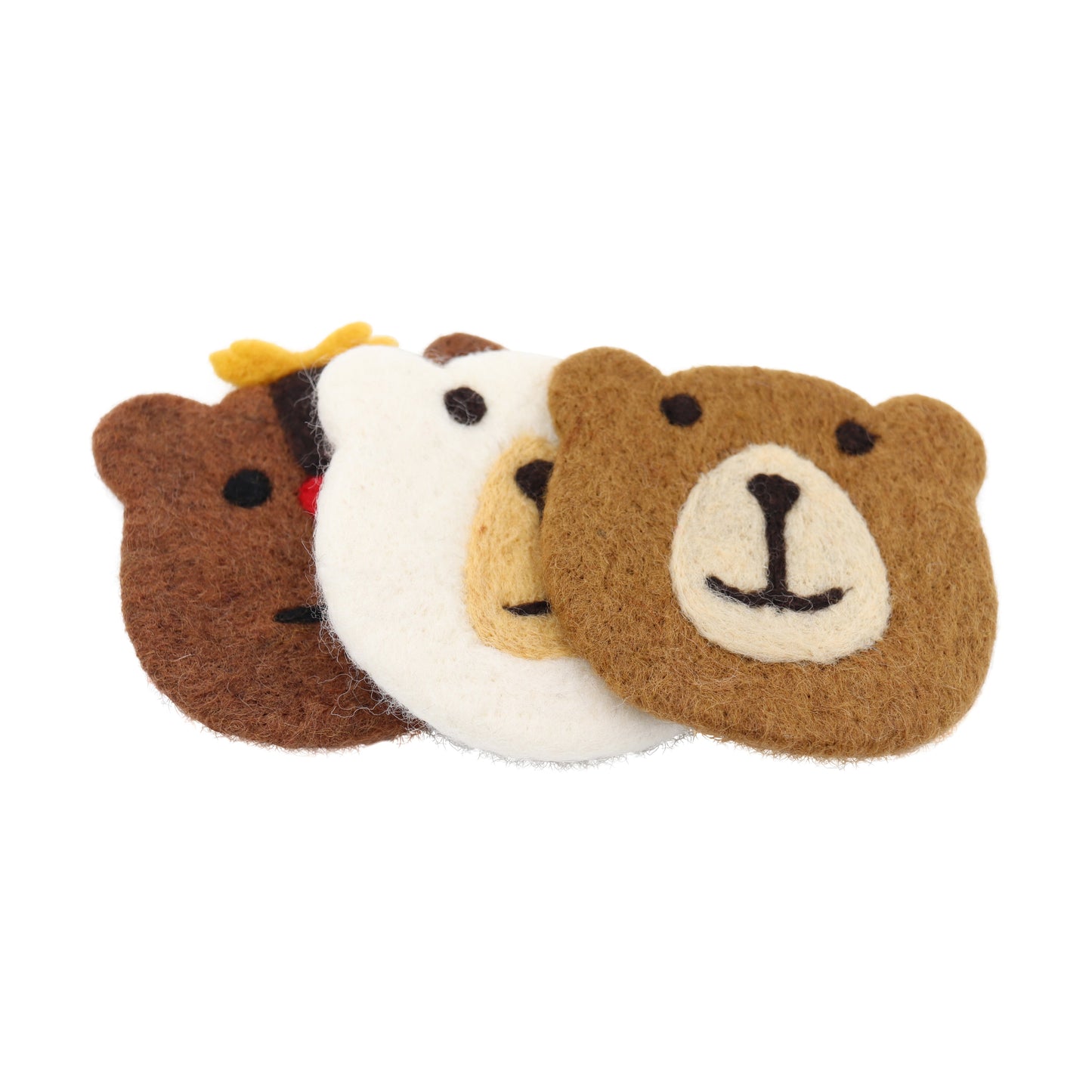 Bear Felt Coffee Cup Mug Table Mat Coasters